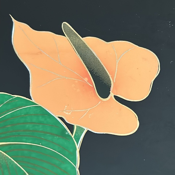 Vintage Yamanaka Made in Japan “Hawaii” Floral Lacquer Tray - Picture 11 of 16